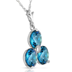 Trinity Gems Blue Topaz Necklace