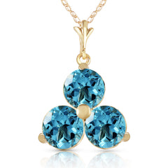 Trinity Gems Blue Topaz Necklace