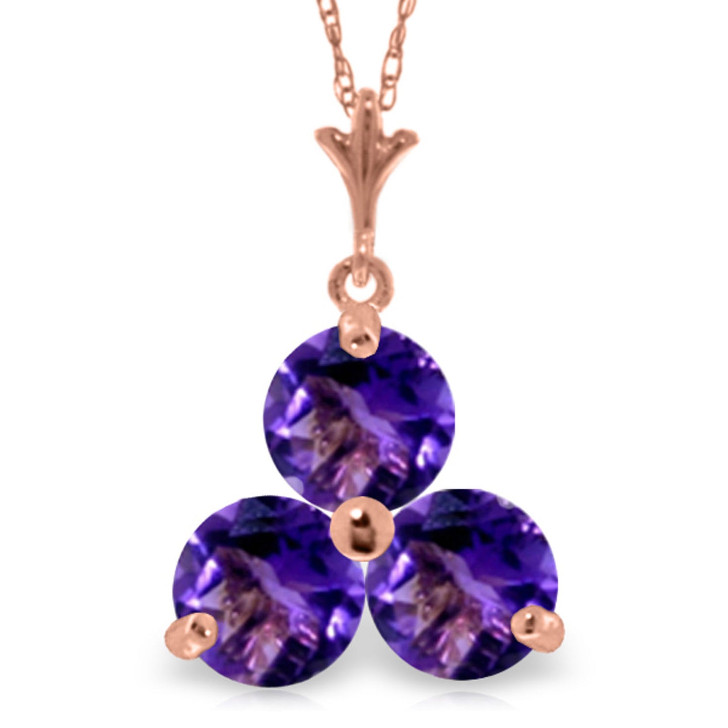Trinity Gems Amethyst Necklace