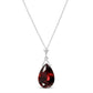 Lunar Glow Garnet Necklace