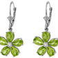 Gilded Petal Peridot Earrings