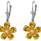 Gilded Petal Citrine Earrings