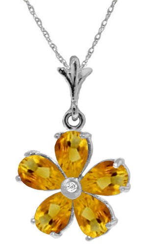 Gilded Petal Citrine Chain