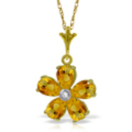 Gilded Petal Citrine Chain
