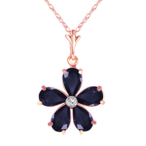 Gilded Petal Sapphire Chain