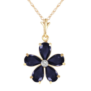 Gilded Petal Sapphire Chain