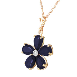 Gilded Petal Sapphire Chain