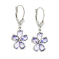 Gilded Petal Tanzanite Earrings