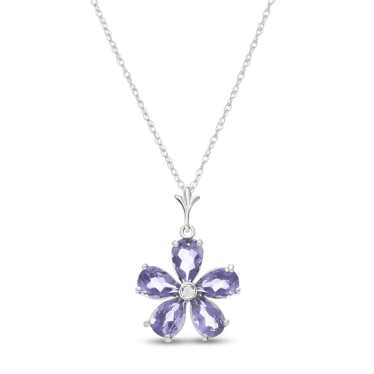 Gilded Petal Tanzanite Chain