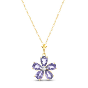 Gilded Petal Tanzanite Chain