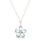 Gilded Petal Aquamarine Chain
