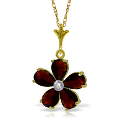 Gilded Petal Garnet Chain