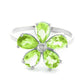 Gilded Petal Peridot Ring
