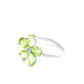 Gilded Petal Peridot Ring