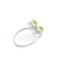 Gilded Petal Peridot Ring