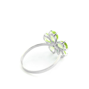 Gilded Petal Peridot Ring