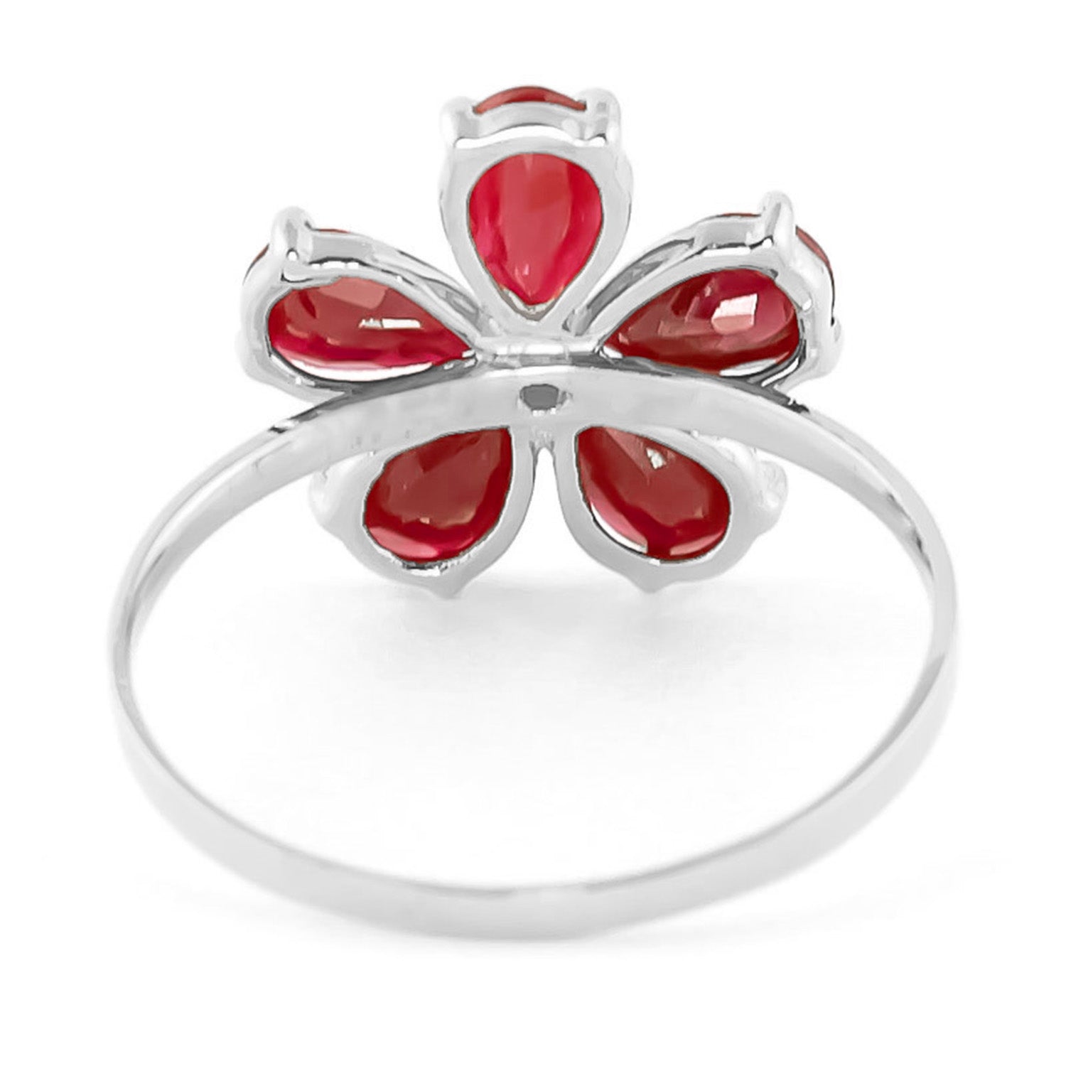 Gilded Petal Ruby Ring