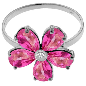 Gilded Petal Pink Topaz Ring