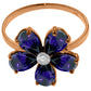 Gilded Petal Sapphire Ring