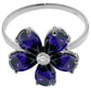 Gilded Petal Sapphire Ring