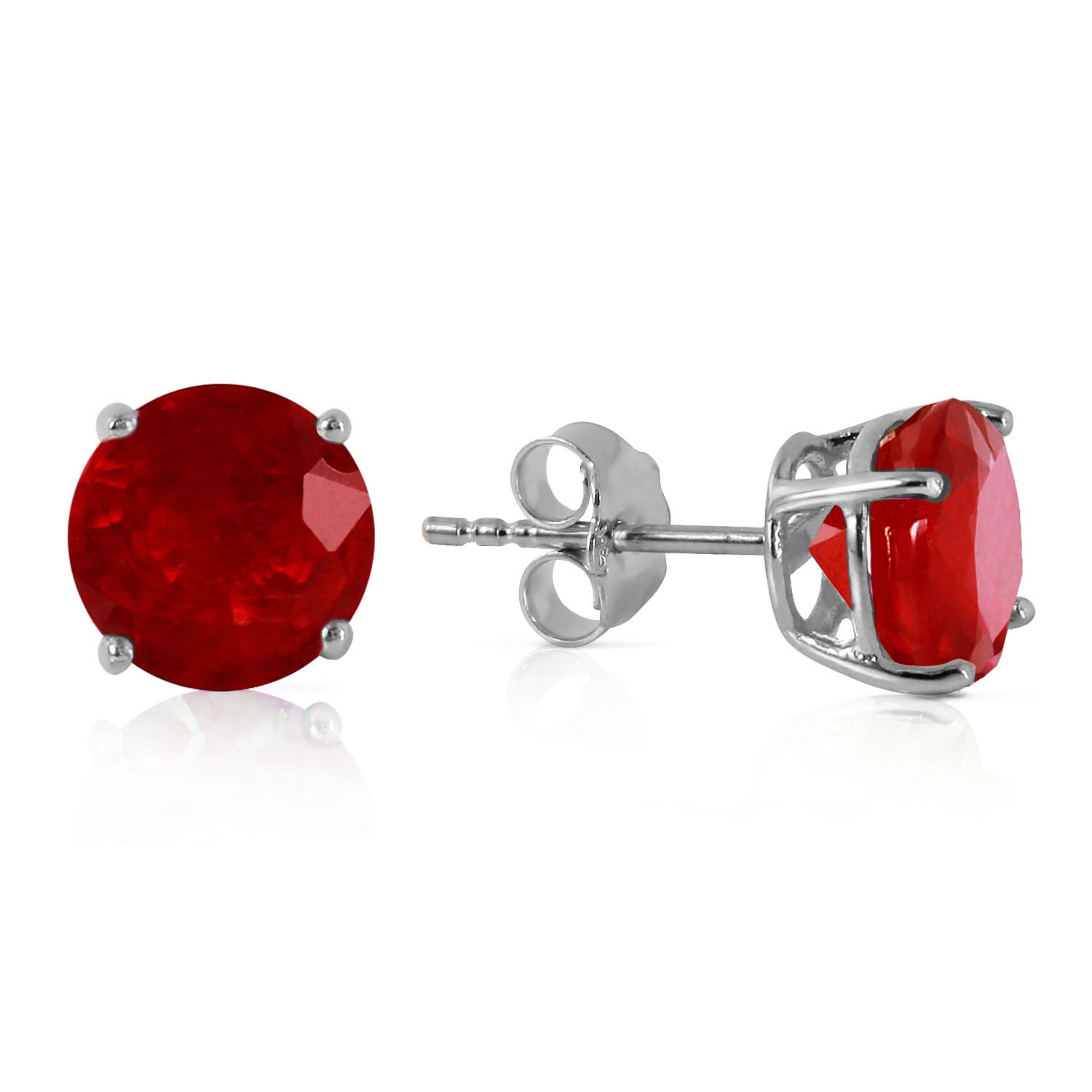 Luminous Orb Ruby Earrings