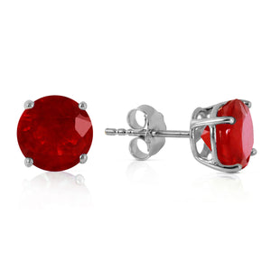 Luminous Orb Ruby Earrings