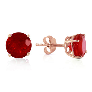 Luminous Orb Ruby Earrings