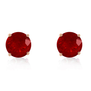Luminous Orb Ruby Earrings
