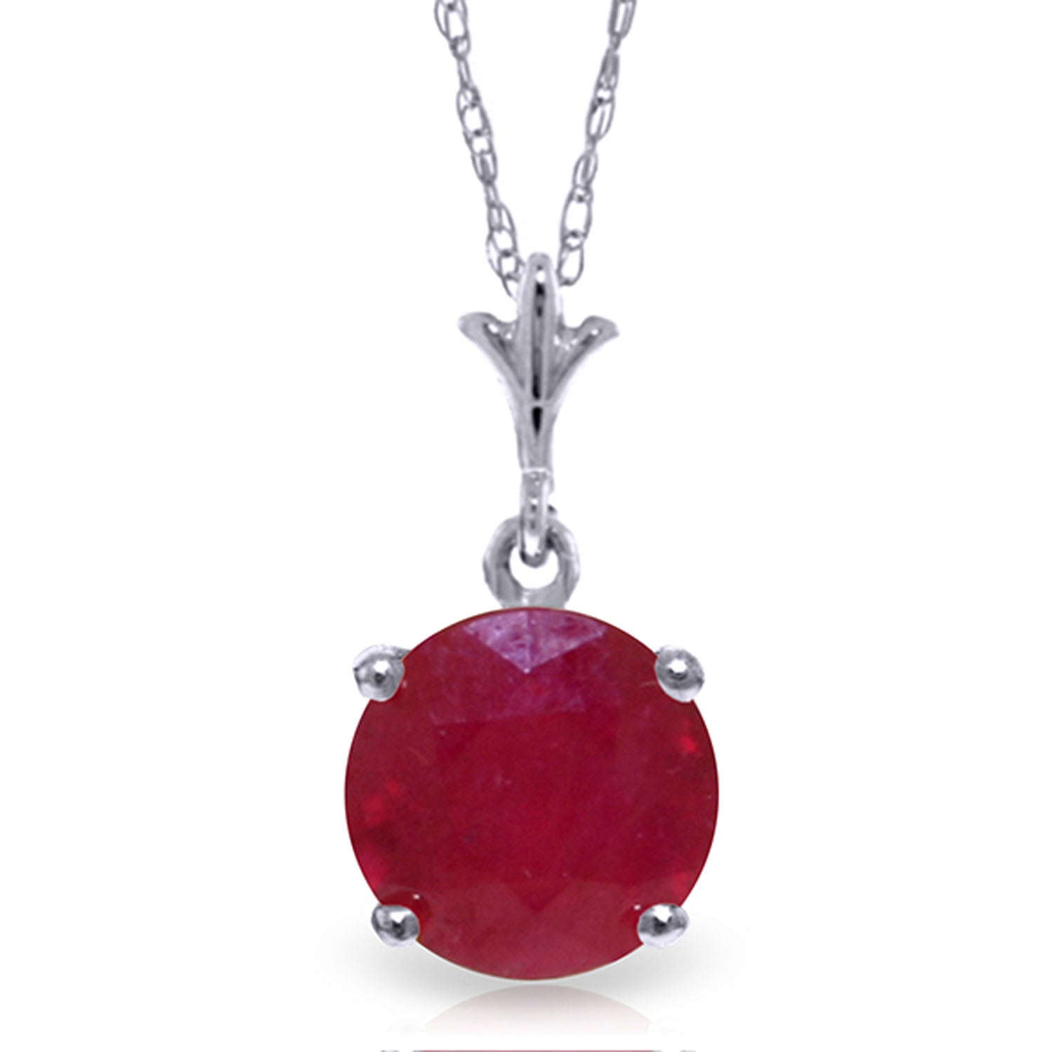 Solo Sphere Ruby Necklace