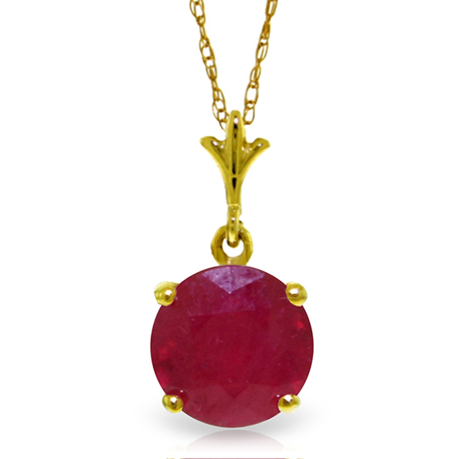 Solo Sphere Ruby Necklace