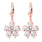 Gilded Petal Topaz Earrings