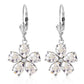 Gilded Petal Topaz Earrings