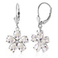 Gilded Petal Topaz Earrings