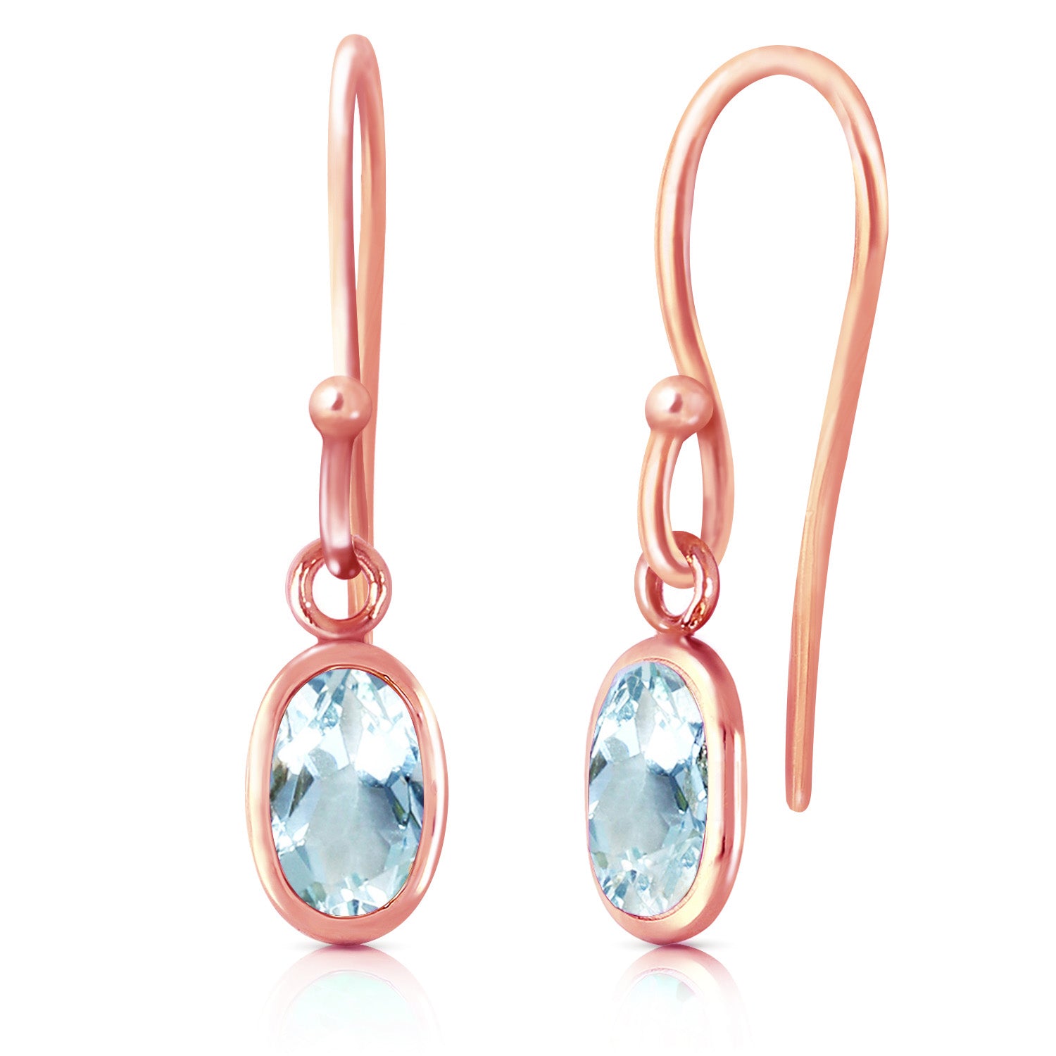 Swaying Silhouette Aquamarine Earrings