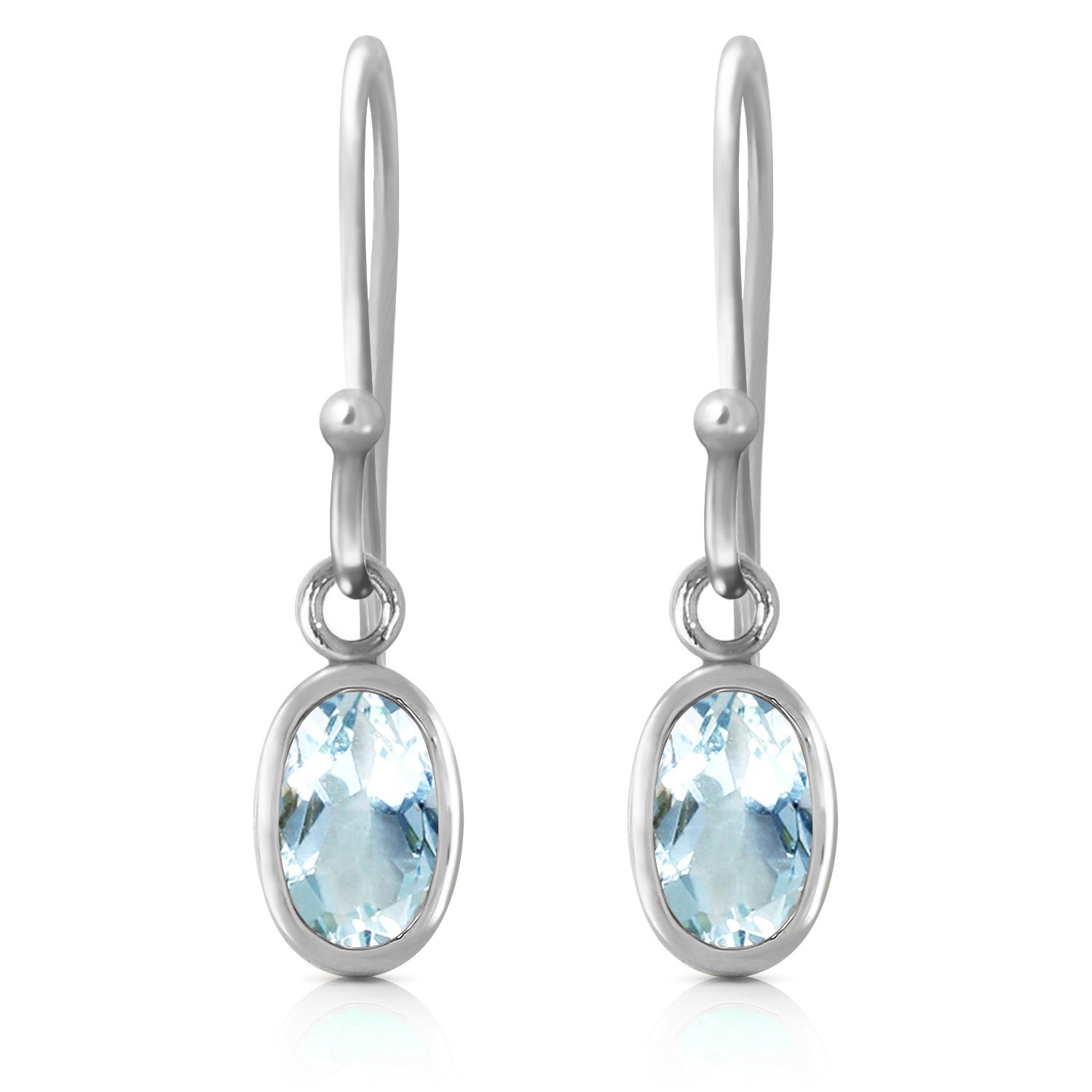 Swaying Silhouette Aquamarine Earrings