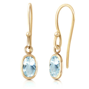 Swaying Silhouette Aquamarine Earrings