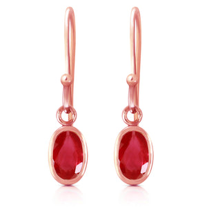 Swaying Silhouette Ruby Earrings