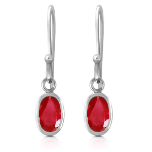 Swaying Silhouette Ruby Earrings