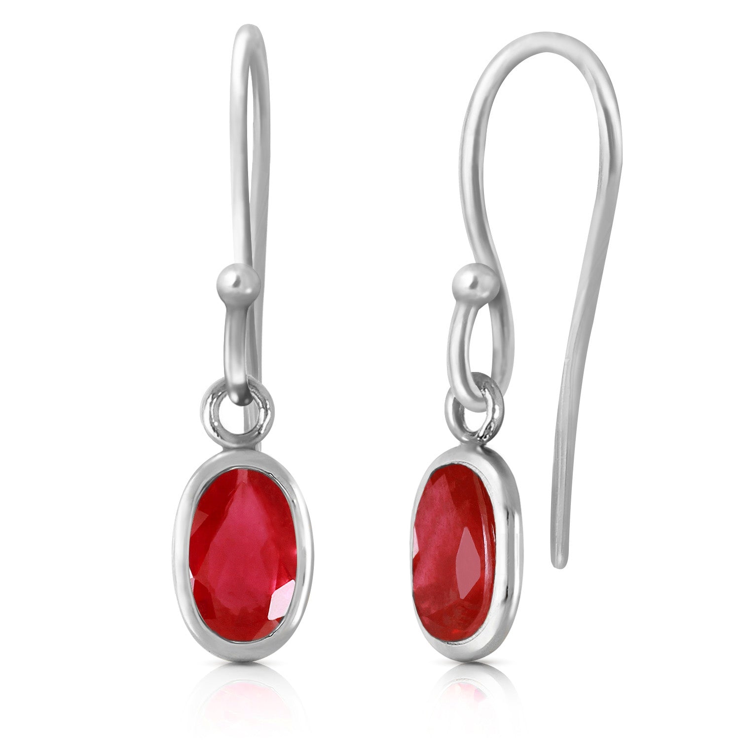 Swaying Silhouette Ruby Earrings