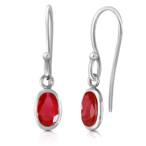 Swaying Silhouette Ruby Earrings