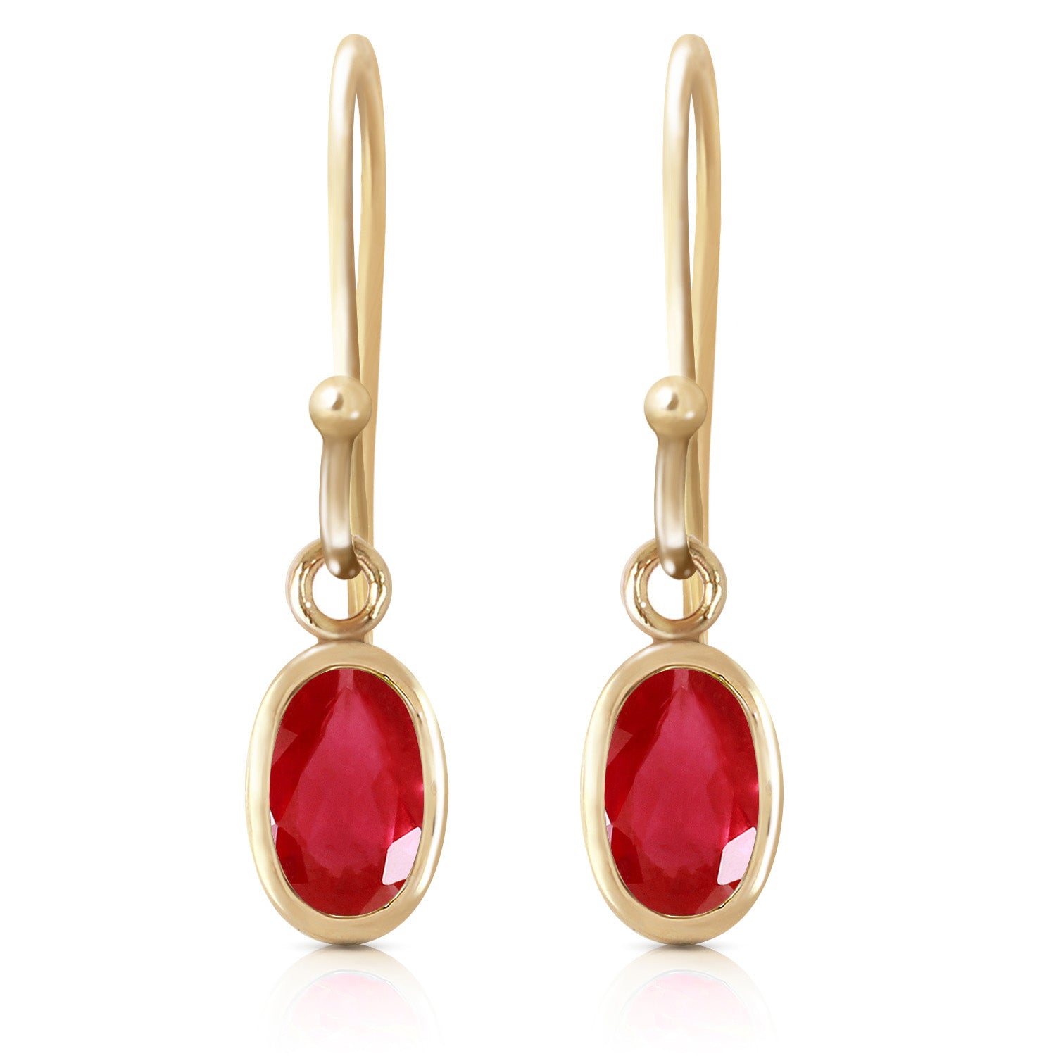 Swaying Silhouette Ruby Earrings