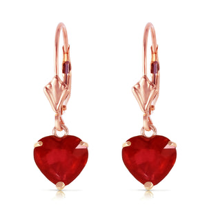 Eternal Love Ruby Leverback Earrings