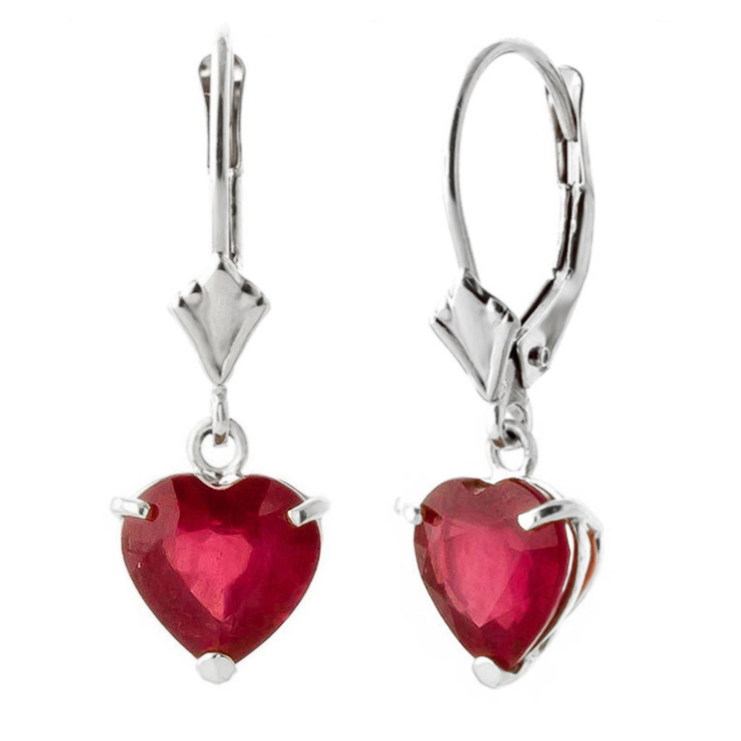 Eternal Love Ruby Leverback Earrings