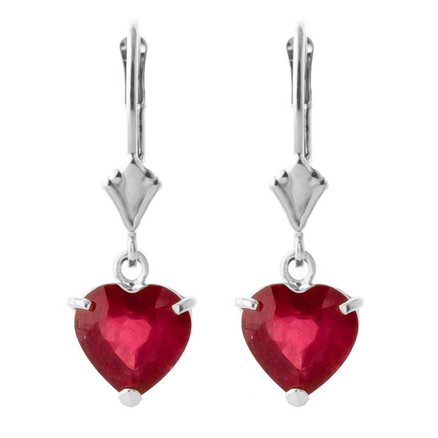 Eternal Love Ruby Leverback Earrings