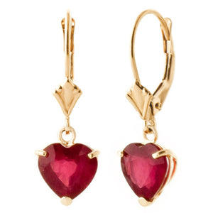 Eternal Love Ruby Leverback Earrings