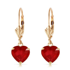 Eternal Love Ruby Leverback Earrings