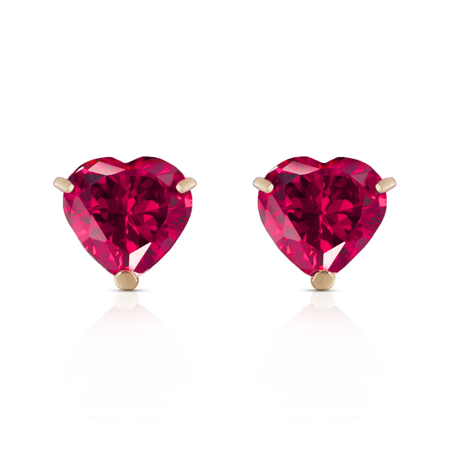 Eternal Love Ruby Stud Earrings