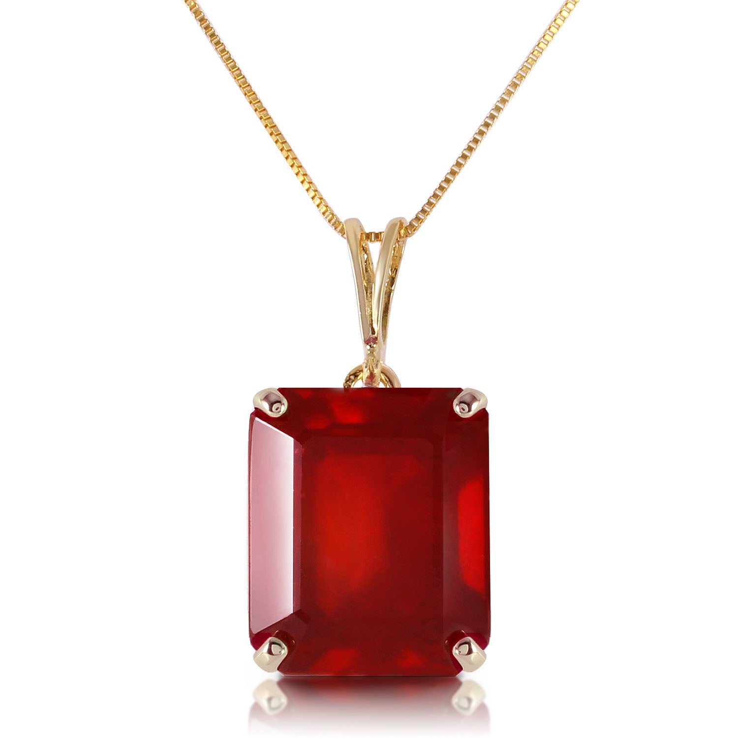 Shimmering Cuts Ruby Necklace