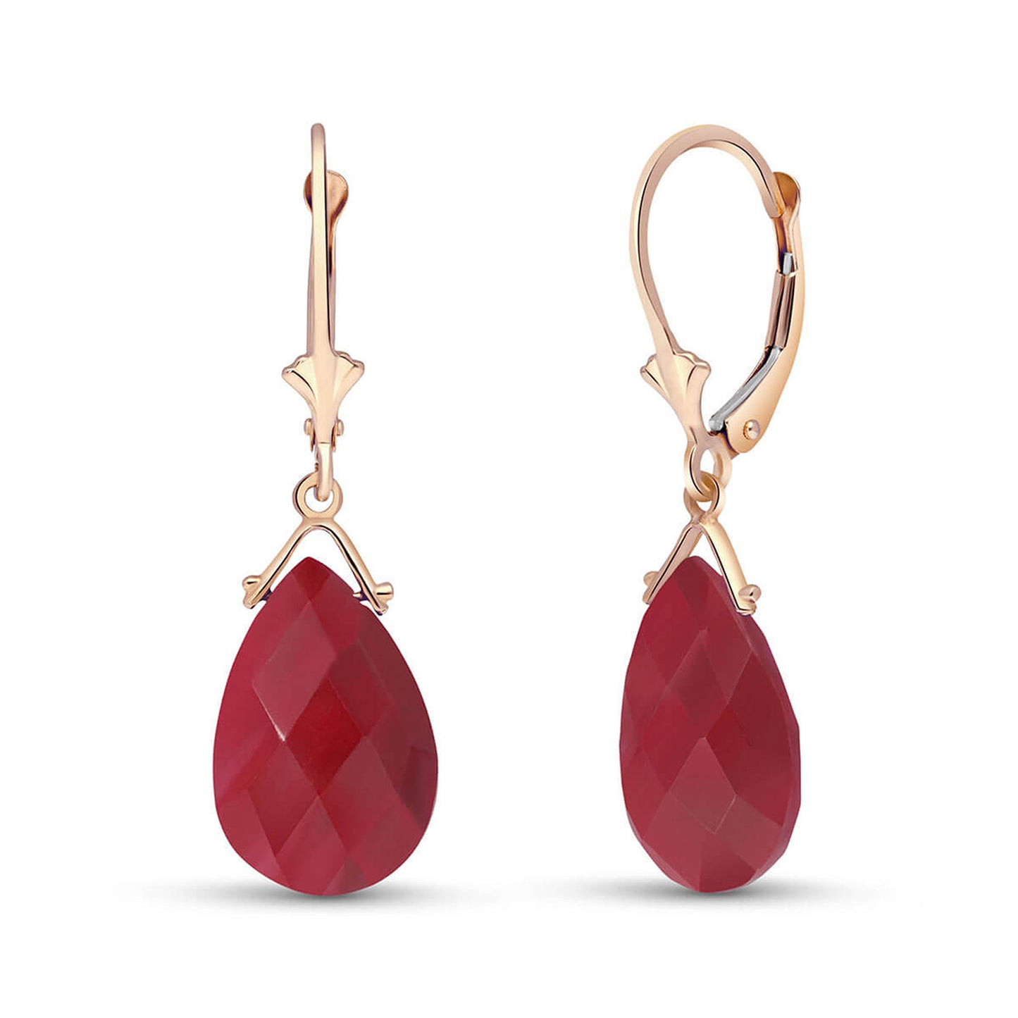 Lunar Glow Ruby Earrings