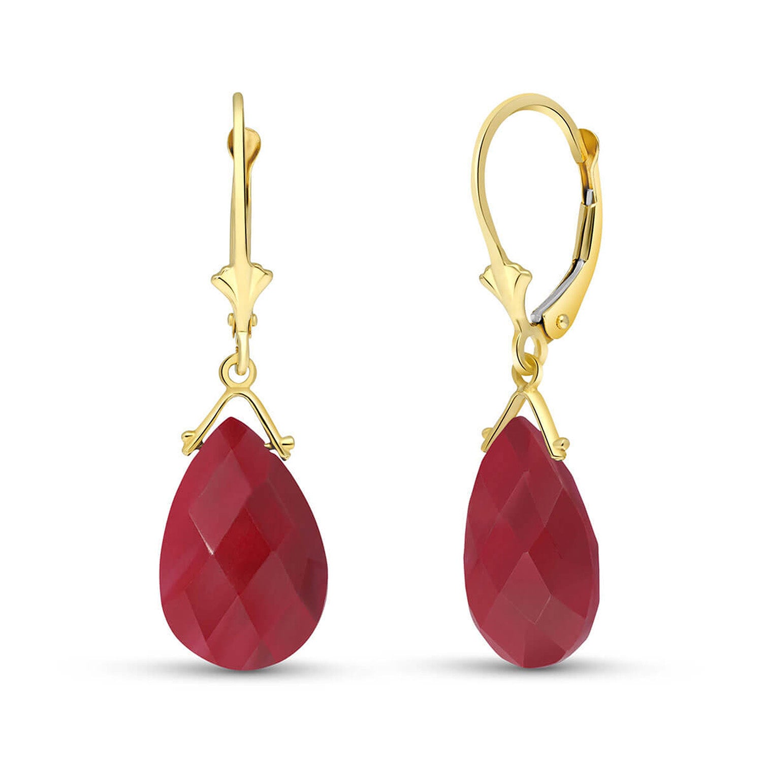 Lunar Glow Ruby Earrings